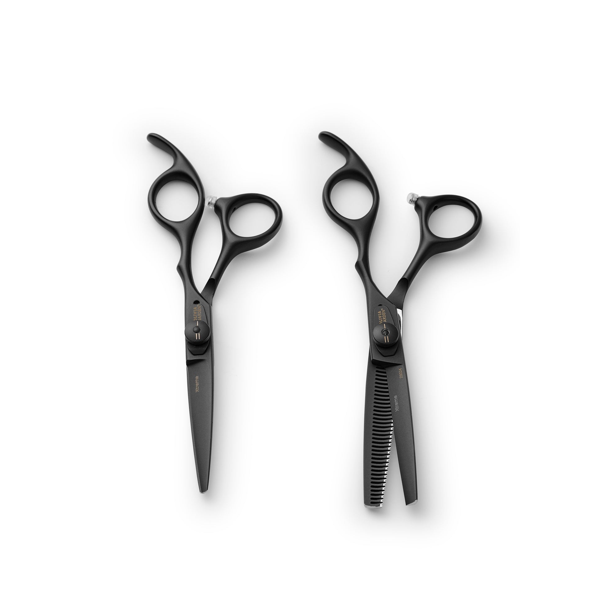 Olivia Garden Set Xtreme Mat black scissors - 575 & 635