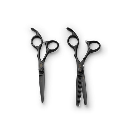 Olivia Garden Set Xtreme Mat black scissors - 575 & 635
