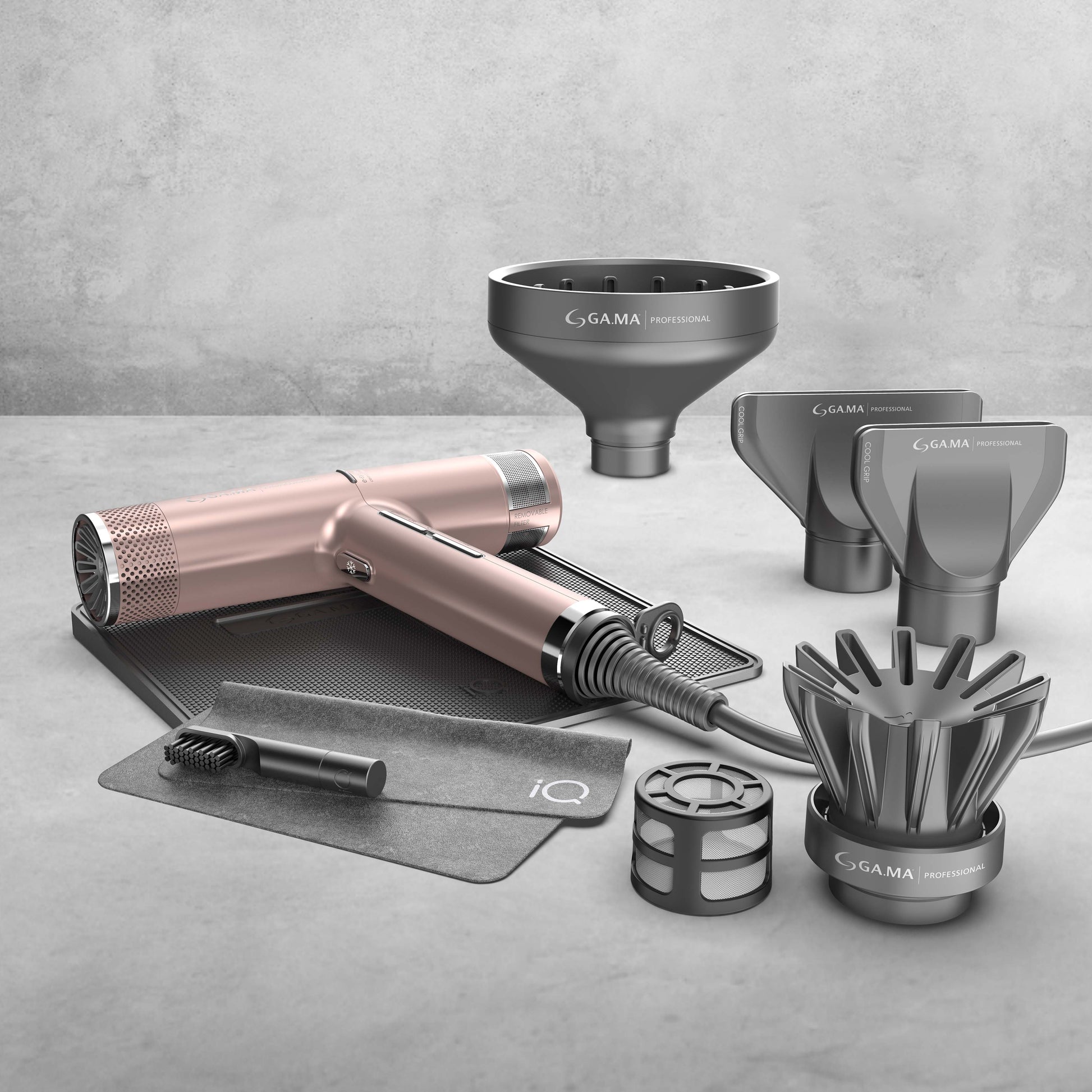  GA.MA IQ3 Hairdryer - Pink Rose Gold