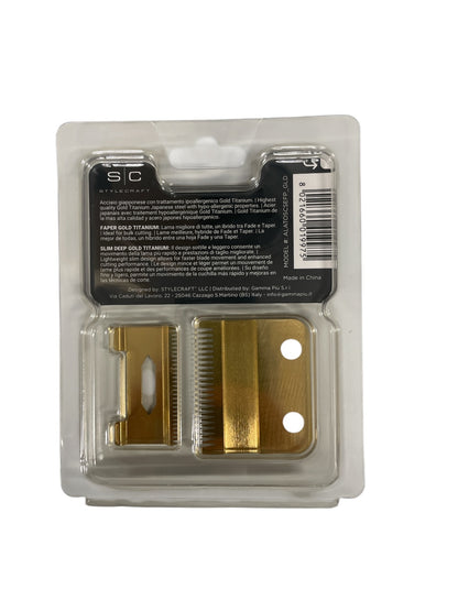 Stylecraft Saber professional metal trimmer with brushless motor and gold titanium or DLC T-blade