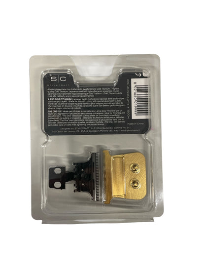 Stylecraft The One deep-tooth blade with gold titanium finish for precise and smooth cutting