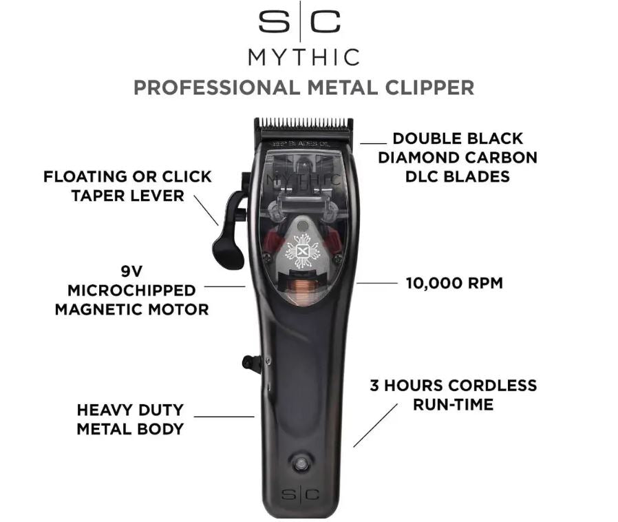 Stylecraft Pro Magnetic MYTHIC Cordless Hair Clipper with Magnetic Motor